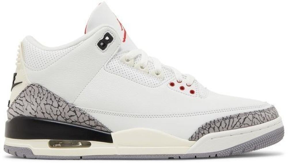 6Y Jordan 3 White Cement Reimagined